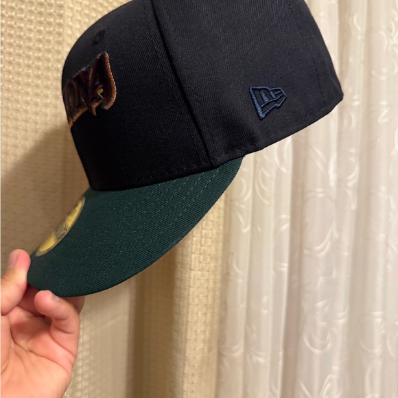 Arizona Diamondbacks 25th Anniversary Navy Green Metallic  Arizona Diamondbacks 25th Anniversary Navy Green Metallic Fitted Size 71/8